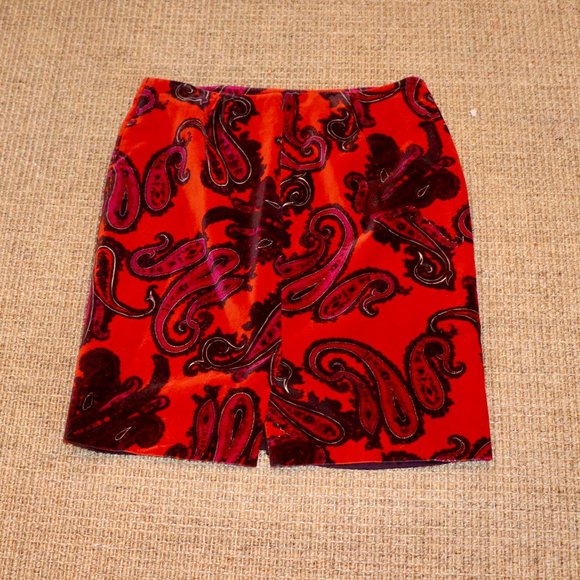 Talbots Paisley Skirt - Picture 3 of 5